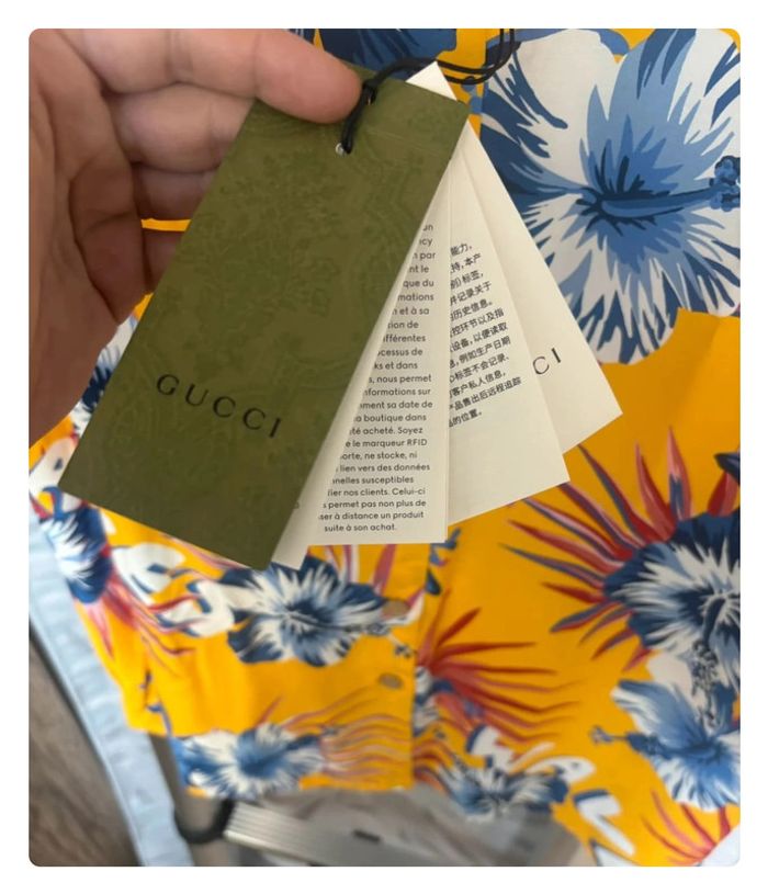 Chemise Gucci unisexe hawaïenne taille xs/s - photo numéro 2