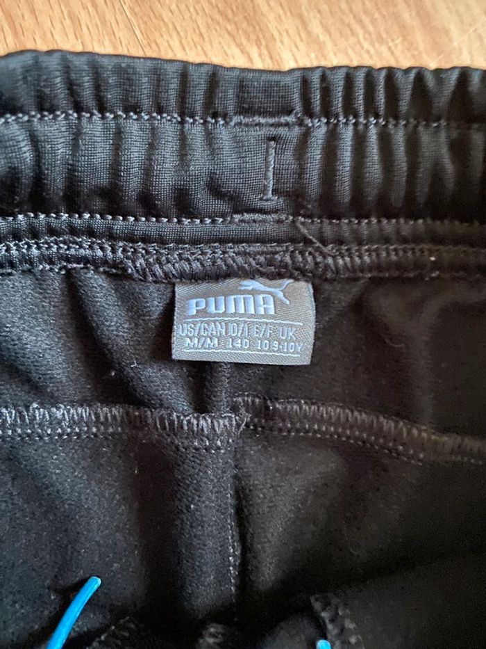 Beau pantalon/jogging noir Puma T. 9-10 ans/140 cm garçon - photo numéro 7