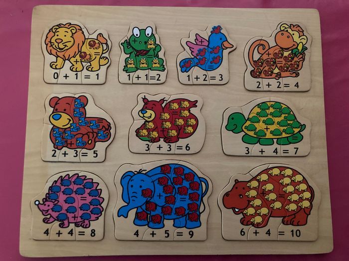 Puzzle bois les chiffres