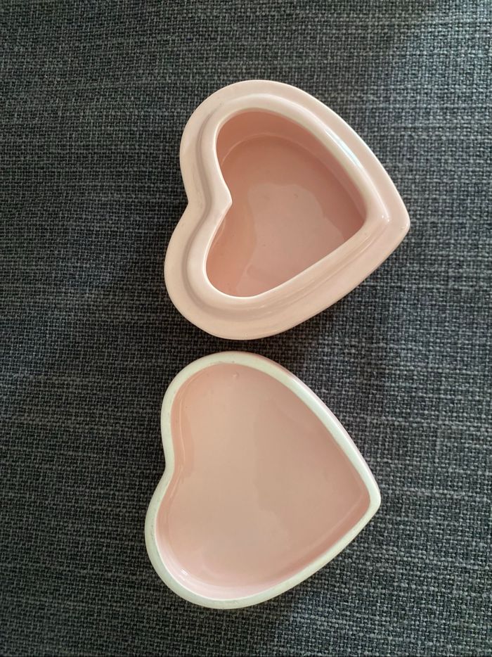 Boite à bijoux coeur rose en céramique Gifi - photo numéro 3