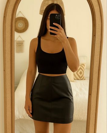 Jupe similicuir Stradivarius