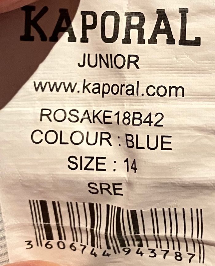 Chemise garçon taille 14 ans - Kaporal - photo numéro 2