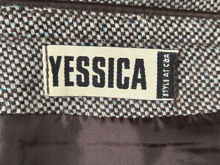 Jupe marron chiné Yessica - Taille 42 - photo numéro 4