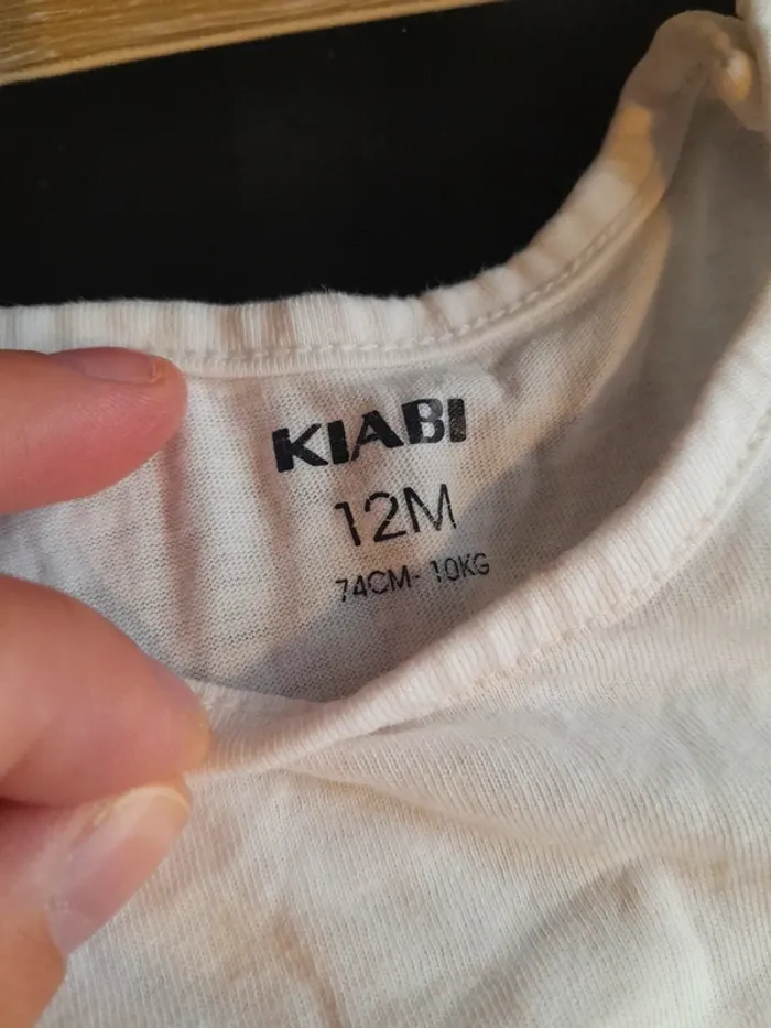 Tee-shirt 12mois kiabi bisous mon chou - photo numéro 3