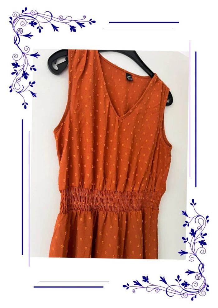 Jolie robe longue SHEIN marron orange M - photo numéro 2