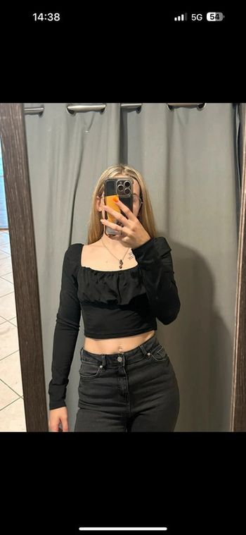 Haut court shein noir S
