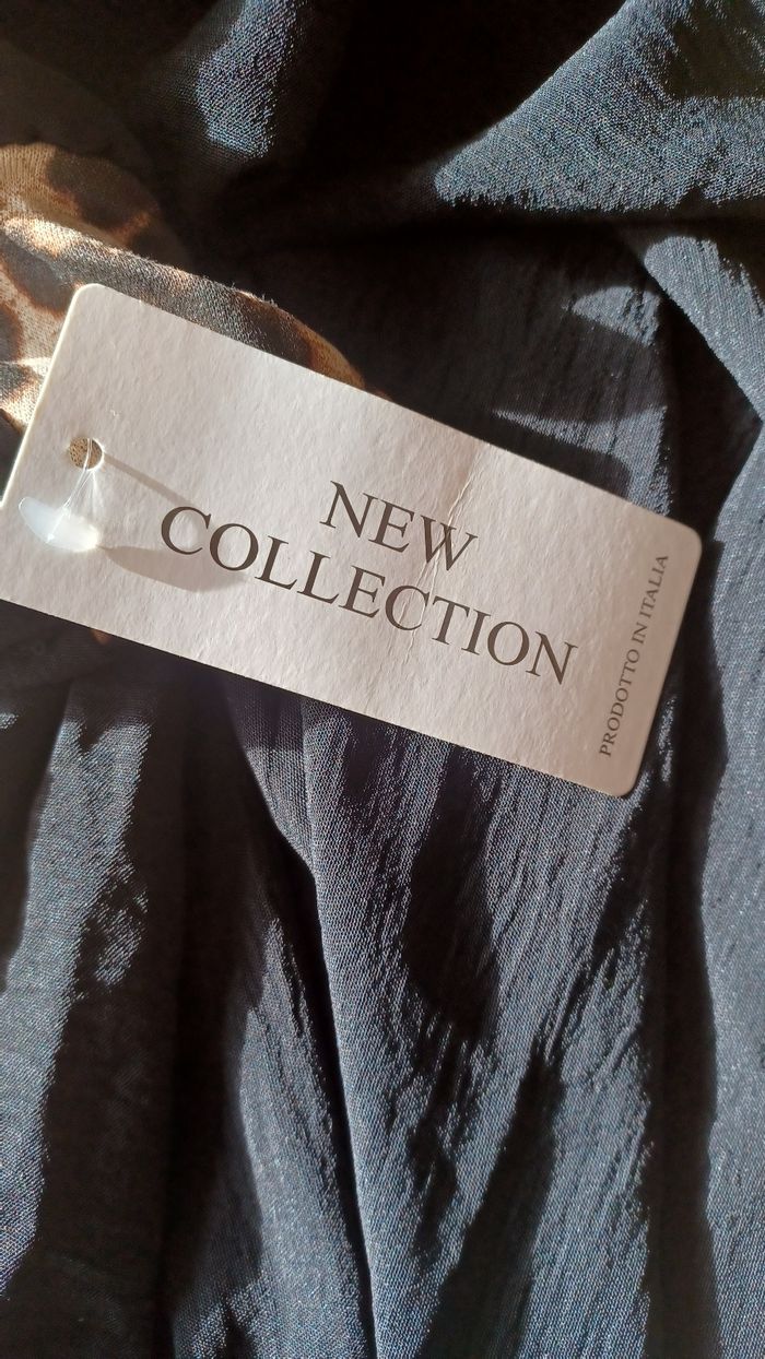 Robe col v imprimé léopard - photo numéro 4