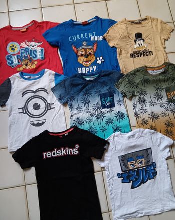 Lot de 8 tee shirts 6 ans