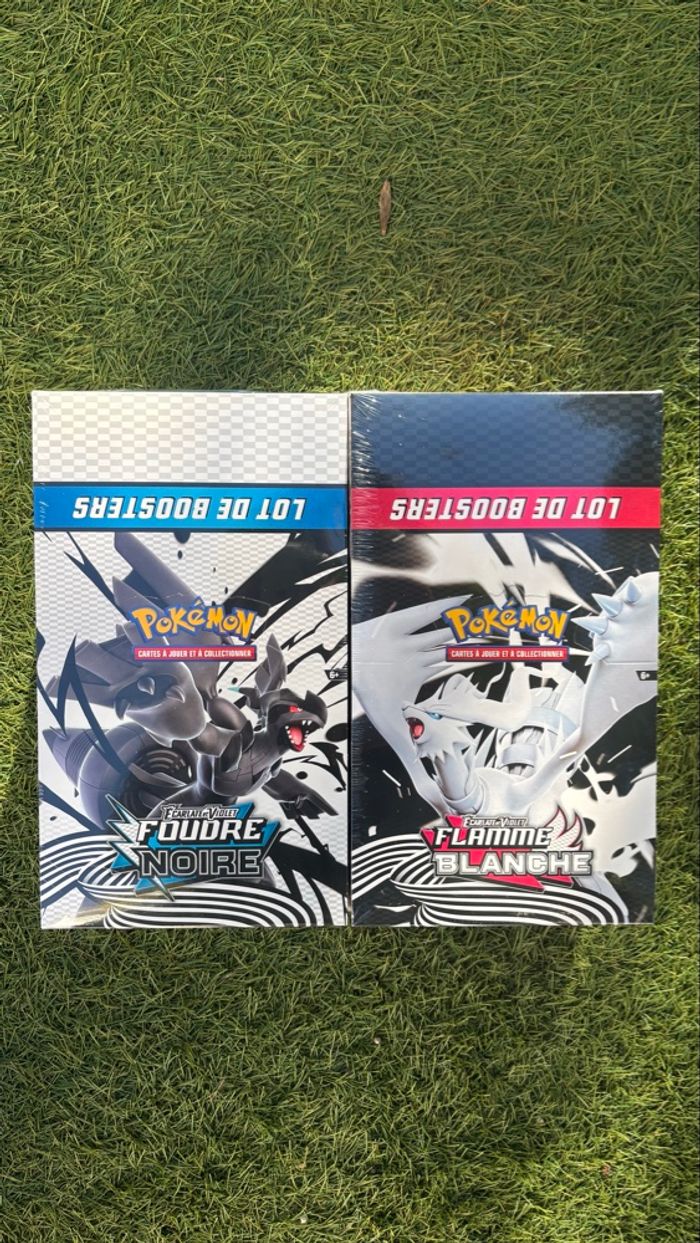 Lot de cartes Pokemon boosters display de 10 bundles scellés écarlate et violet ev10.5 foudre noir et foudre blanche - photo numéro 1