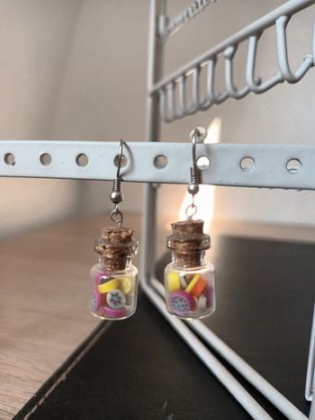 Boucles d'oreilles fioles