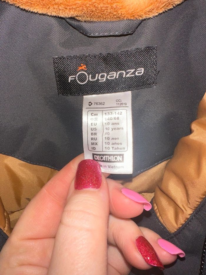 Manteau d’équitation fouganza taille 10 ans - photo numéro 3