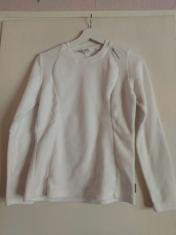 Pull polaire blanc