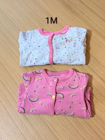 Lot de 2 Pyjamas mi-saison/ été 1M