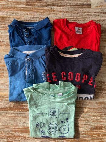 Lot 5 tee shirts manches courtes