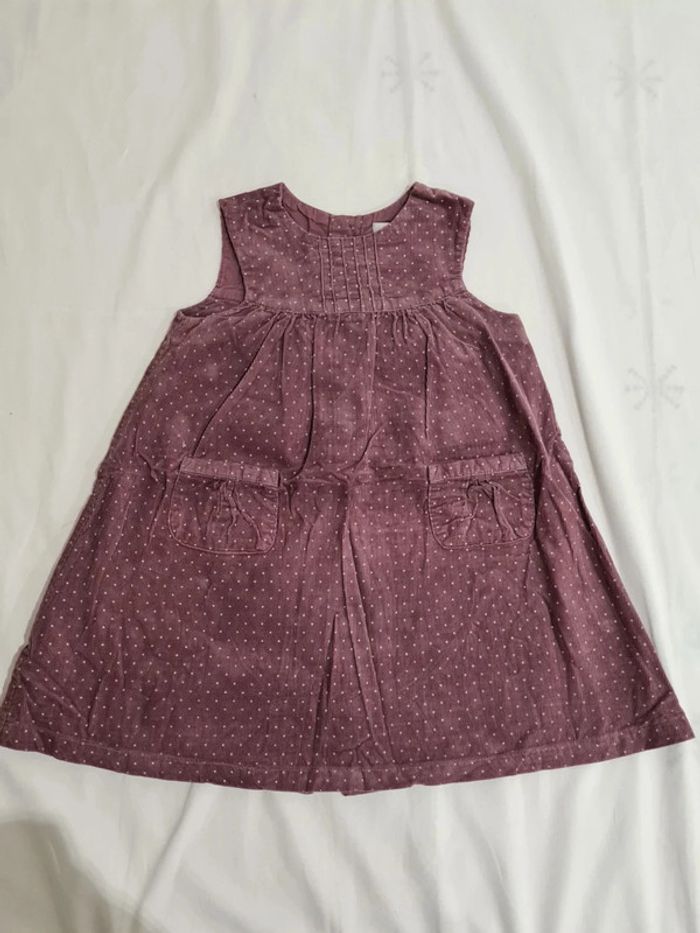 Robe en velours Cyrillus 18 mois