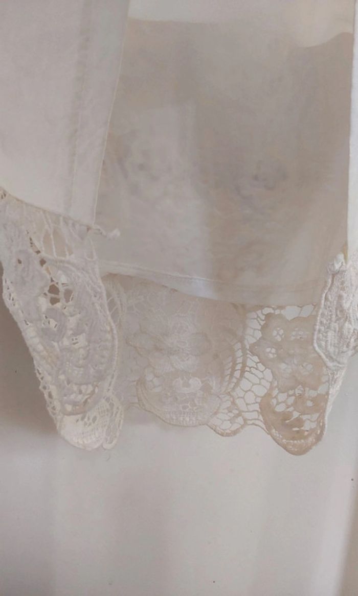 Robe courte crochet blanc crème T36 - photo numéro 8