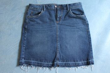 jupe en jean camaieu