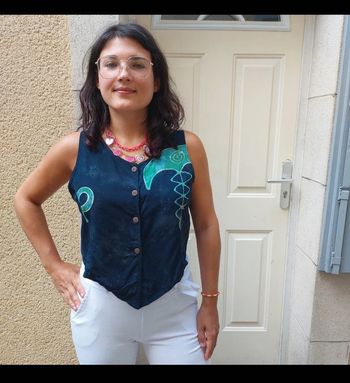 Magnifique haut d'été Vintage pour taille M