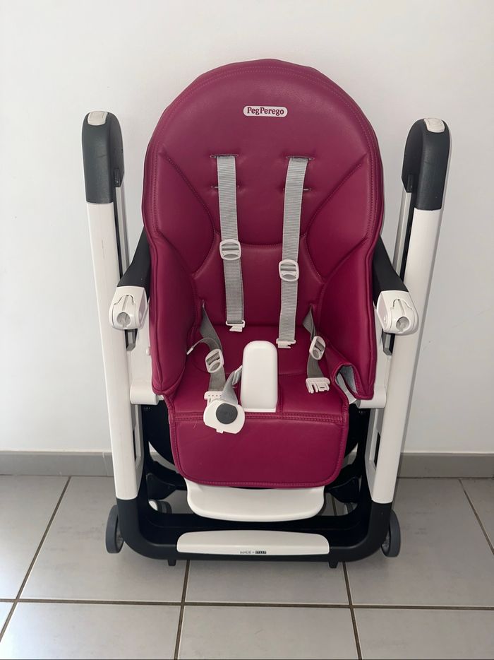 Chaise haute évolutive transat Berry Framboise Peg Perego Siesta Follow Me - photo numéro 5