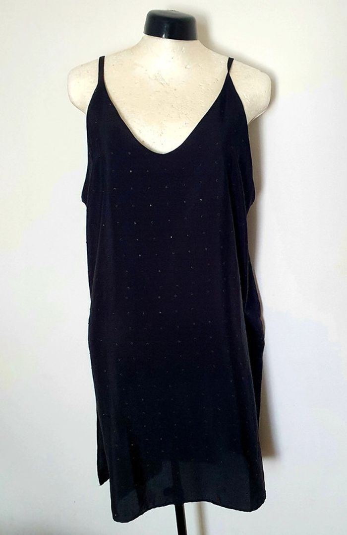 Robe noire avec strass noir L, dos nu Mango - photo numéro 7