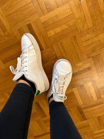 Stan Smith Adidas taille 37 / Cuir vert & blanc