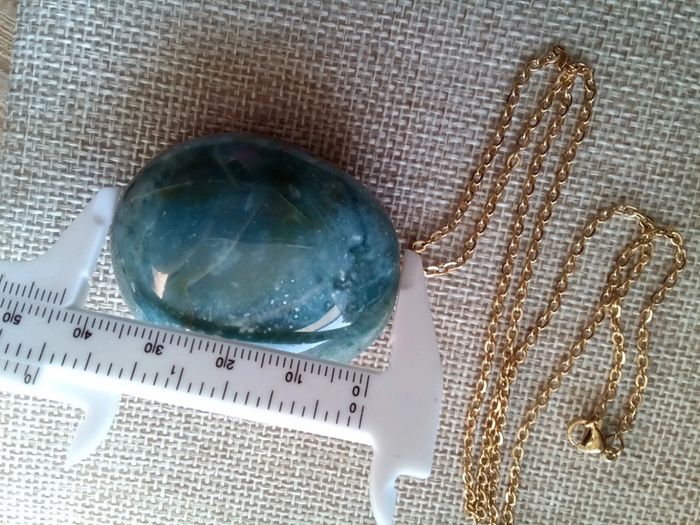 Collier pierre naturelle d'agate indienne - photo numéro 3