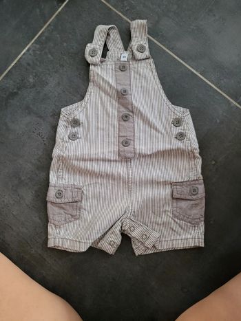 Salopette short 6 mois