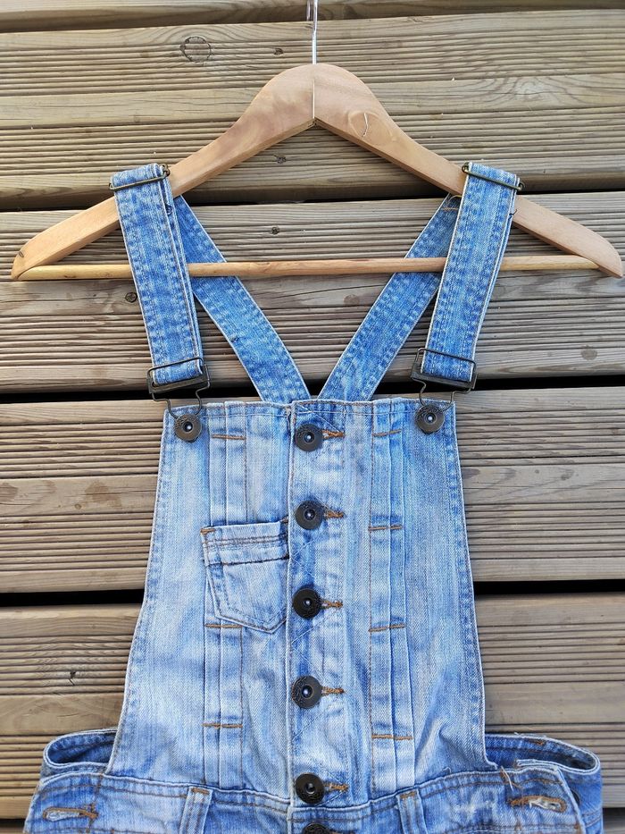 Salopette Short en Jean – Denim Collection – Taille 34/XS – Très Bon État - photo numéro 4