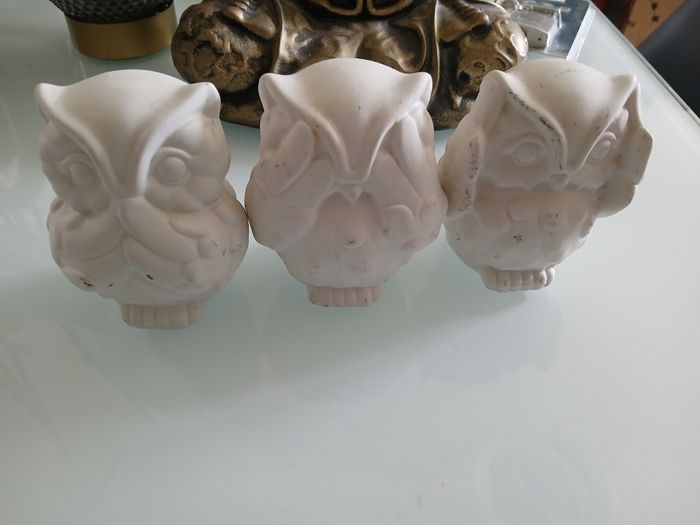 DECORATION CHOUETTE BLANCHES