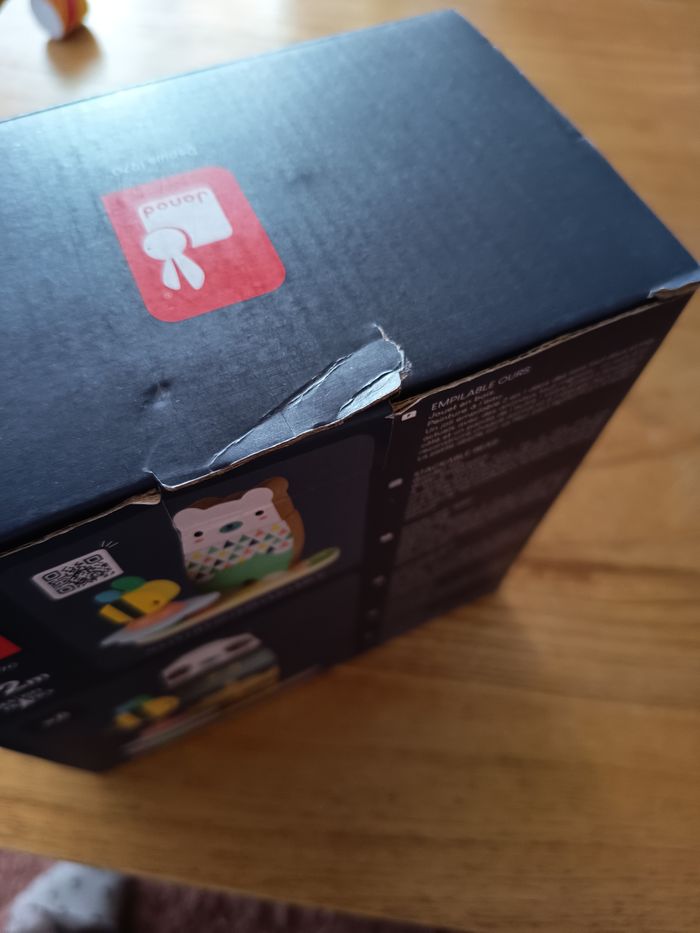 Puzzle à empiler en bois Janod – Ours et abeille - photo numéro 3