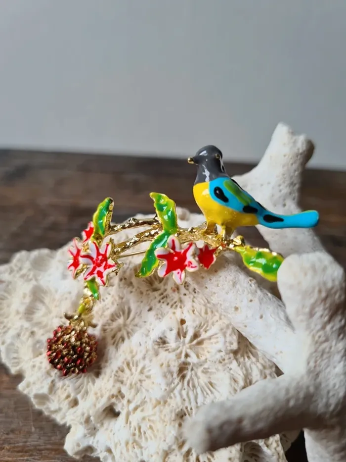 Superbe broche oiseau - photo numéro 3