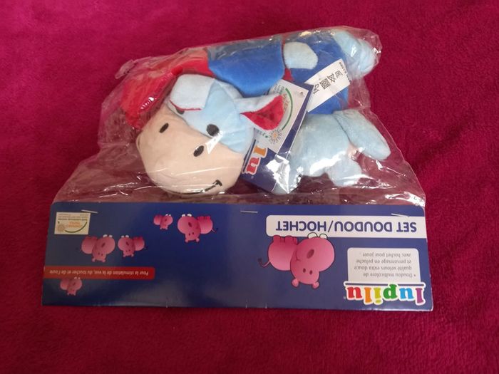 Set de 2 doudous hippopotames à hochets