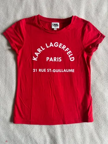 T-shirt Karl lagerfeld rouge 6 ans