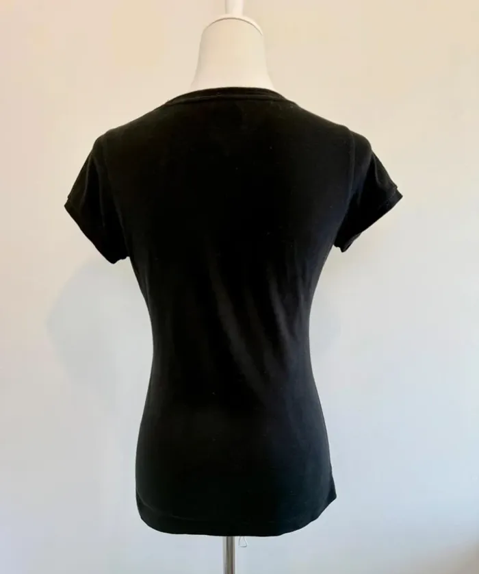 T-shirt Tommy Hilfiger femme noir taille L très bon état - photo numéro 6