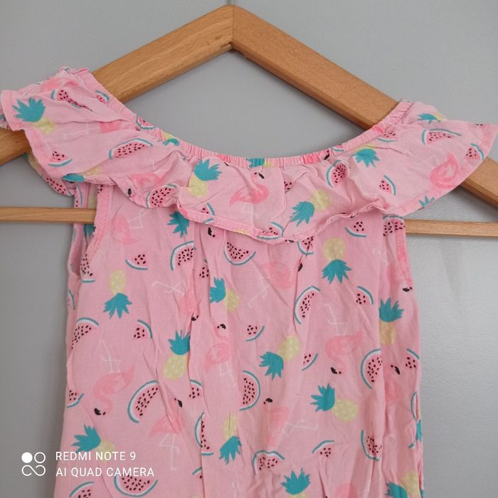 Combishort rose à motifs 4ans - photo numéro 2