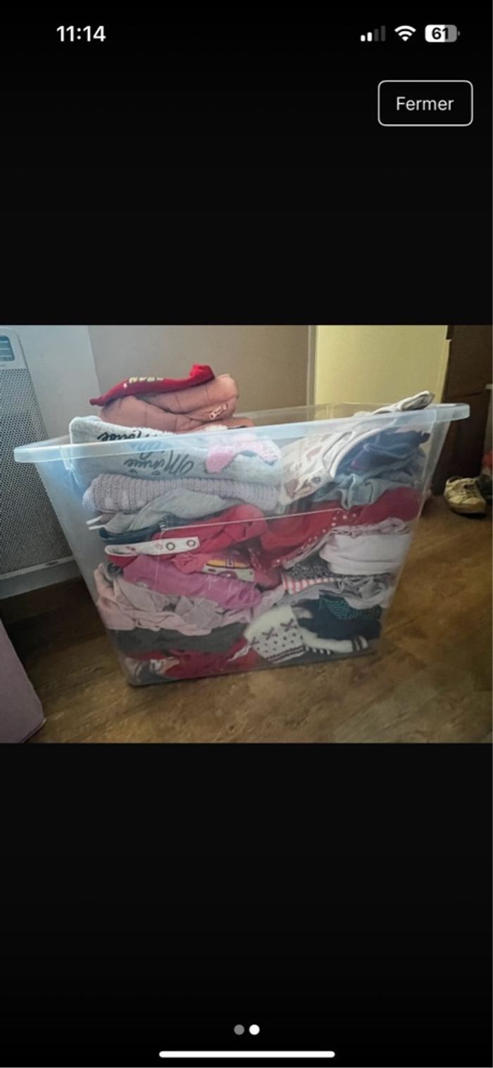 Lot de vêtements bébé fille 12 mois - photo numéro 2