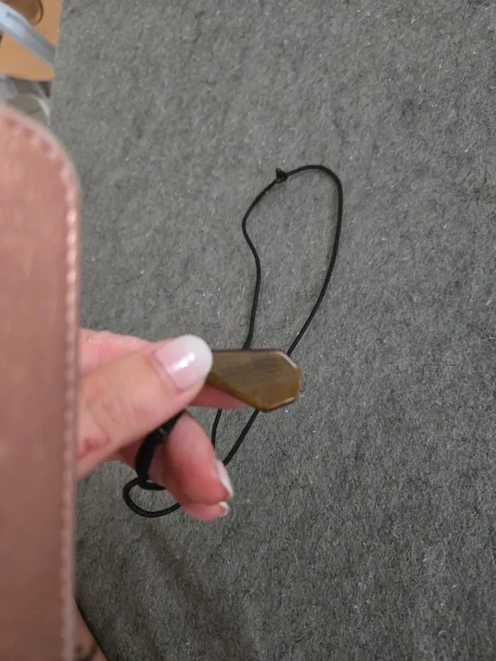 Collier neuf œil du tigre - photo numéro 2