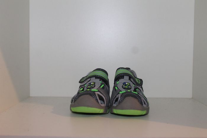 jolie sandales nus pieds grise et verte 20 - photo numéro 2