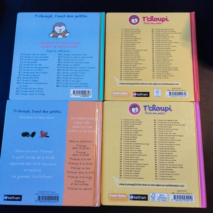 Lot livres enfant Nathan T'choupi - photo numéro 2
