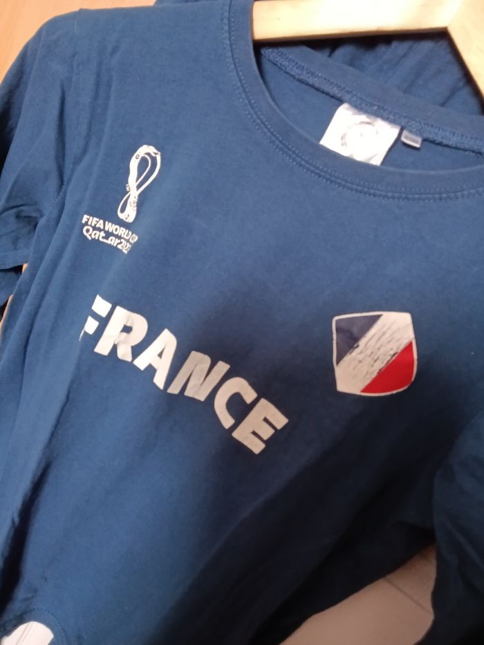Pyjama équipe de France bleu et multicolore - photo numéro 4