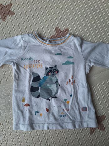 T-shirt manches longues 3 mois (62cm)
