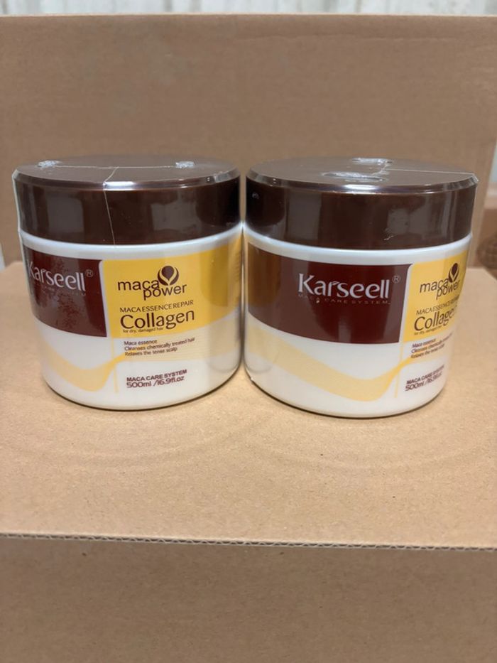 🌟 Lot de 2 Masques Capillaires Karseell - Maca Essence & Collagen 🌟