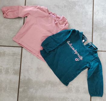 Lot 2 hauts manches longues