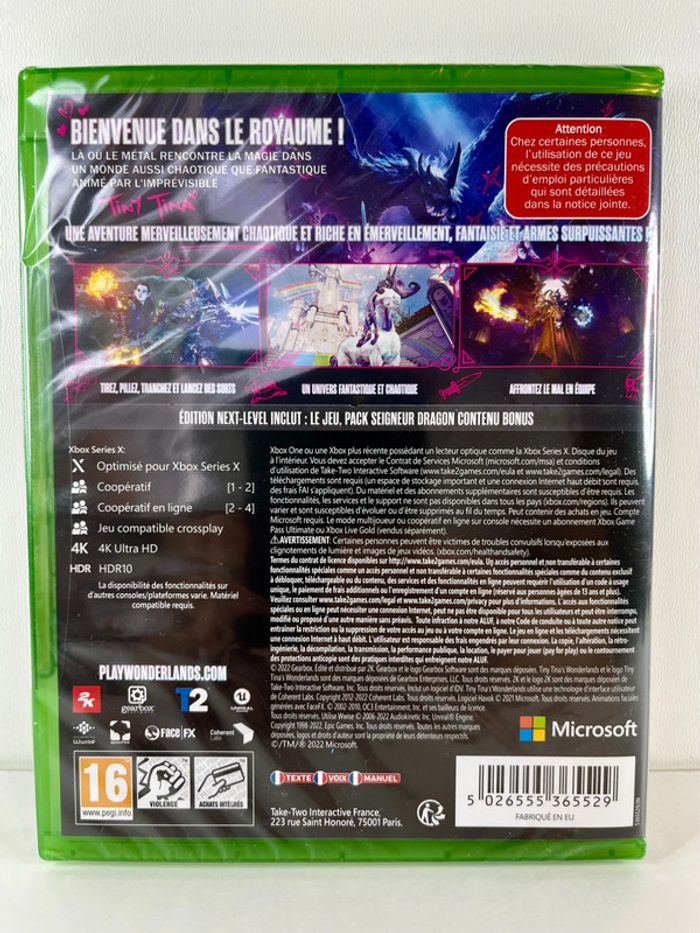 Jeu Xbox : Tiny Tina's Wonderlands - Next Level edition / Neuf sous blister - photo numéro 2