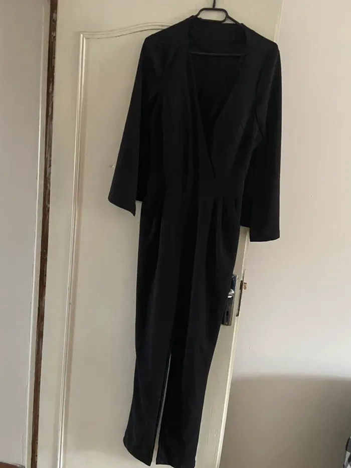 Combinaison pantalon cape soirée L - photo numéro 2