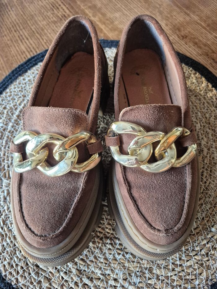 Mocassins femme cuir