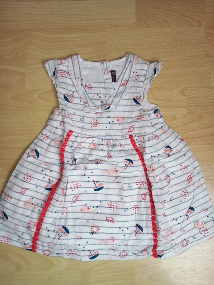 Robe élégante thème marine Sergent Major 18 mois TBE