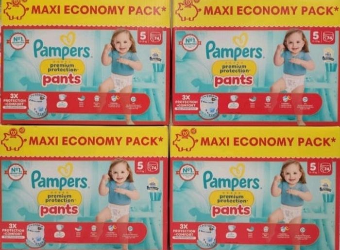 Couches pampers premium protection pants T5