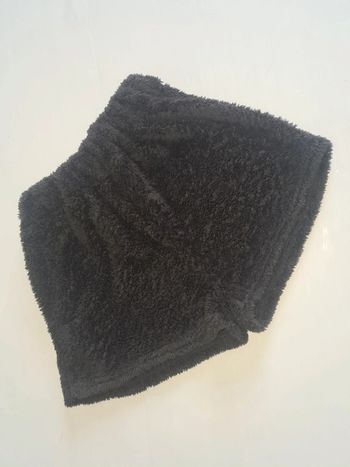 Short de pyjama noir en pilou pilou tout doux taille S, élastique de 32 à 46cm
