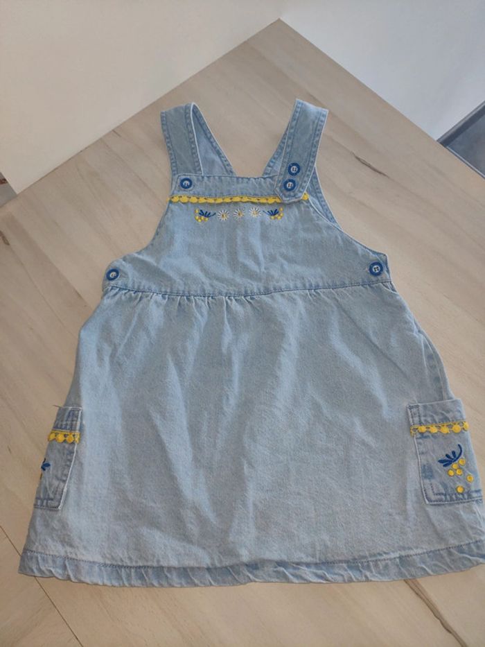 Robe en jean mots d'enfants 36 mois 3 ans